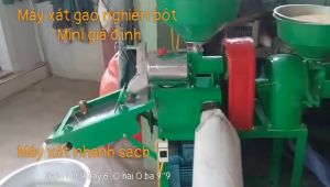 Máy xát lúa thành gạo trắng sau 1 lần xát tTF555