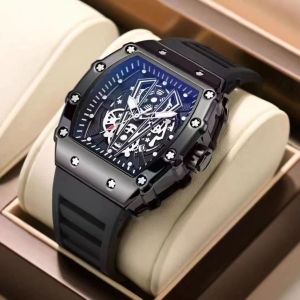 Hot Selling Genuine OLEVS Brand Automatic Quartz Non-Mechanical Watch Waterproof Luminous Mens Bucket Shaped Sports Watch