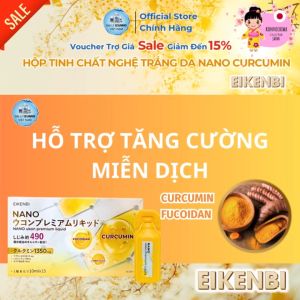 [NSF1111 Giảm 111K] Thùng 20 Hộp Tinh Chất Nghệ Nano Curcumin Eikenbi Trắng Da Ukon Premium Liquid - Chính Hãng Nhật Bản
