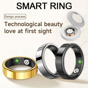 2025 New Smart Ring Heart Rate Blood Oxygen Sleep Monitoring Rings Multi Sport Modes 5 ATM IP68 Waterproof Smart Ring Men Women