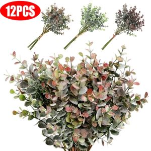1Bunch Artificial Eucalyptus Leaf Fake Plant for DIY Wedding Party Xmas Home Decoration