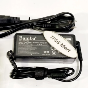 Nguồn adapter DC 12V - 5A / Đầu cắm 5.5mm x 2.1mm (Adapter chính hãng hiệu Bamba)