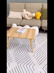 Meja Ngopi Minimalis 60x110cm Meja Vinoti Ruang Tamu Meja Lesehan Aesthetic Serbaguna Motif Marble