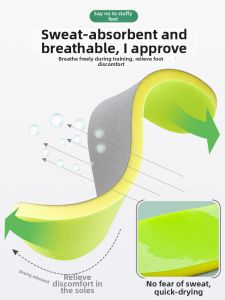 ZHIHAOEN | Shock Absorption Thickened Sponge Insoles Breathable Deodorant
