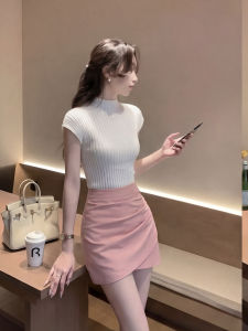 PAIBOLI | Slim Fitting Pencil Skirt Simple Large Size Summer