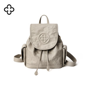 Vegetable Tanned Leather Backpack For Women