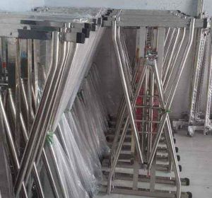Khung võng inox chân vuông ko kèm lưới võng
