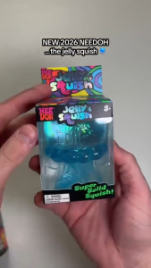 【original】Needoh Nice Cube Stress-Relief Sensory Squeeze Toy Slow Rebound Release Anxiety Toys Jellyfish