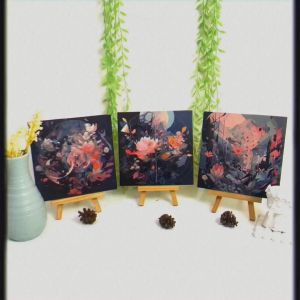 HIASAN DINDING 20X20 BUNGA BOHO MINIMALIS WALLDECOR FLOWERS BOHO MINIMALIST FLORAL HIASAN DAN PAJANGAN RUMAH  AESTHETIC KEKINIAN