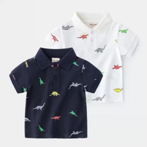 Soffny Kids Shirt Boys Cotton T-Shirt Children Polo Clothing School Uniform Casual Short Sleeve Baby Shirts Polo
