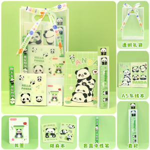 Panda Themed Back-to-School Gift Bag for Children Cute And Creative Stationery Gifts for Boys And Girls Turning Ten