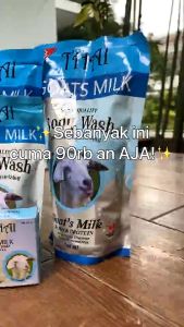 THAI Body Wash Goats Milk Refill 900ml - Honey Bengkoang Sabun Mandi Susu Kambing Pemutih Kulit