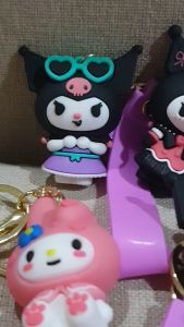 GANTUNGAN KUNCI KARAKTER LUCU KUROMI MELO MOROL KITTY DESIGN 3D