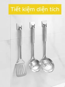 Combo 4 Móc Vòi Voi Treo Tường Chịu Lực Thép Không Gỉ Móc Dán Tường Siêu Dính Để Treo Đồ Dùng Đa Năng