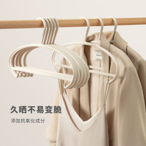 Seamless round Shoulder Plastic Clothes Hanger Home Use Clothes Drying Rack Organizer Recommended by Professional Folders
