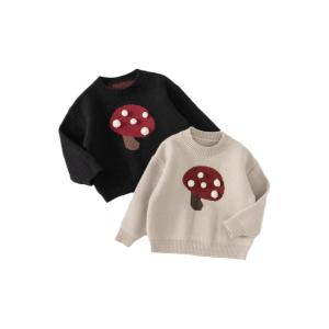 Childrens Knitted Sweater Autumn Style Baby Clothes Casual Soft Acrylic Fabric Boys Girls Fashionable Spring Autumn Winter