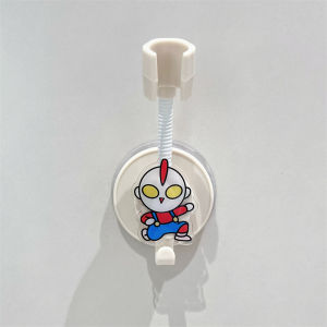 Universal Adjustable Shower Head Holder Boys Bathroom Shower Spray Base No Drilling Required Cute Cartoon Universal Shower Accessories