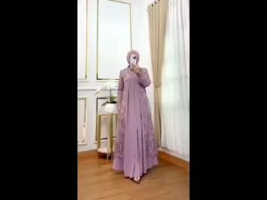 Mahes Dress Wanita Muslim Bahan Ceruty Babydoll & Model Terbaru 2024