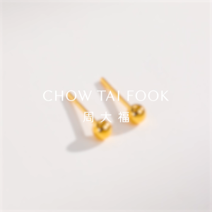 CHOW TAI FOOK 周大福 999 Pure Gold Classic Earring - EOF683