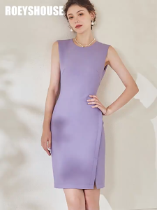 Đầm Ôm Dáng Body Không Tay Thanh Lịch - 4 Màu Trắng Hồng Tím Đen