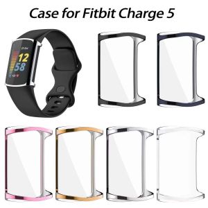 TPU Case for Fitbit Charge 6 5 Screen Protector Full Around Protective Soft Bumper Cover Compatible with Fitbit Charge 5/6 Cases