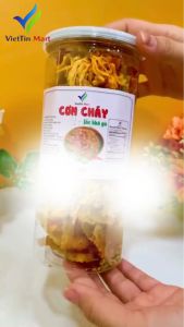 300GR_ Cơm Cháy Lắc Khô Gà Lon Pet