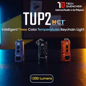 Nitecore TUP2 Keychain Flashlight - 1200 Lumens - OLED Display - USB-C Charging - 58g - MCT UHE LEDS