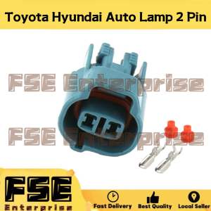 2 Pin Waterproof Hyundai Toyota Auto Lamp Socket Connector