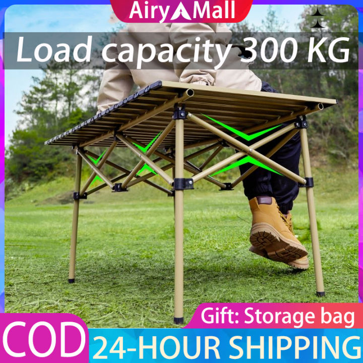 AIRY MALL Outdoor Folding Table Camping Table Aluminum Alloy Table ...