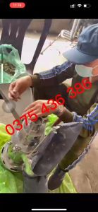 Máy tán dược liệu siêu mịn DF25 6 búa đập 3kw
