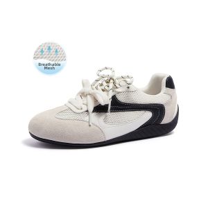 CAMEL | Retro Thin-sole All-match White Sneakers