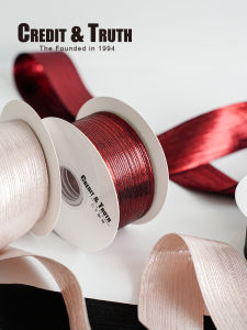 Ruy Băng Lụa Hai Mặt Sáng Bóng 4cm Ruy Băng Lụa Dày Thắt Nút Bướm Trang Trí Tiệc Tối DIY Ruy Băng Vải Hai Lớp Chất Lượng Cao