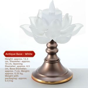 ZANGCUN | Lotus Butter Lamp Stand