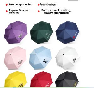 Automatic Ten-Ribs Wind-Resistant Wooden Handle Umbrella