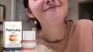 Feimuko Dentures Set Natural Upper Lower Braces Silicone Denture Set Men Women Instant Confident Fake Tooth Oral Hygiene Care