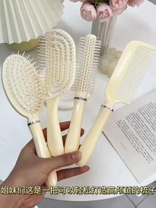 Hair Comb Set Anti Kusut Sikat Fluffy Curly Silky Air Cushion & Cylindrical Comb