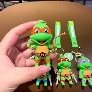 Gantungan Kunci Kura Kura Ninja Keychain Karakter TMNT Teenage Mutant Ninja Turtles