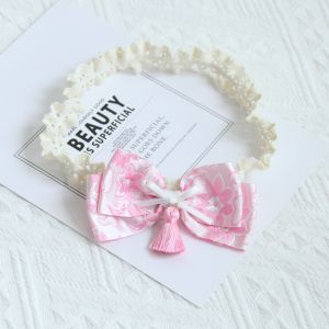 Girls Baby Tassel Butterfly Knot Hairband One Year Old Baby Photo Shoot Tang Suit Hanfu Hair Accessories Head Flowers