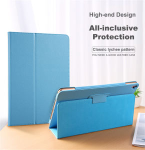 Đối với Samsung Galaxy Tab A9 8.7 "2023 A9 cộng với A9 + 11.0" SM-X210 SM-X215 SM-X216B SM-X110 SM-X115 cổ điển kết cấu Litchi chất liệu da PU Vỏ bảo vệ máy tính bảng đầy đủ Bìa chân đế gập trường hợp