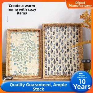 MOLORE | Handmade Woven Shell-shaped Colored NORDIC Style Home Basket
