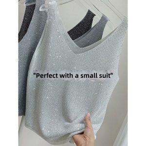 V.C.I | Luxurious Dazzling Knit Camisole Top