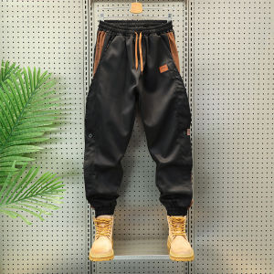 Quần Dài Công Sở Phong Cách Mỹ Cổ Điển Rộng Rãi Cho Nam Mùa Xuân Thu Quần Dài Làm Việc Quần Dài Thường Ngày Cạp Vừa