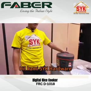 SYK Faber Digital Rice Cooker FRC D-1018 1.8L Digital Rice Cooker Quick Cook Stainless Steel Multi Function