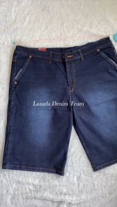 Celana Jeans Pendek Pria Jumbo Super Big Size 27-38 Bisa COD Bayar di Tempat Biru Tua Murah