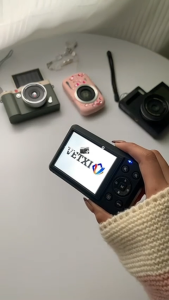 VETXI-078 4K Digital Camera 64MP Full HD Digital Point-and-shoot Camera with Anti-Shake Smile Capture 16x Zoom Compact Small Camera for Teens Girls Kids Adults