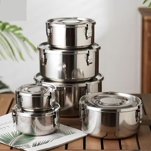 TIANZHENTONGXIU | Stainless Steel Sealable Bento Box 3 Pieces