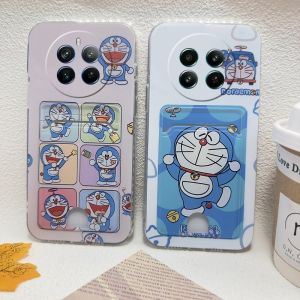 Stock Phone Case Realme 13 Pro+ 13+ Realme 12X 12+ 12 Pro + Plus 5G 4G New Cartoon Trend Doraemon Hello Kitty Card Holder Casing Lens Protection Shockproof Couple Back Cover 2024