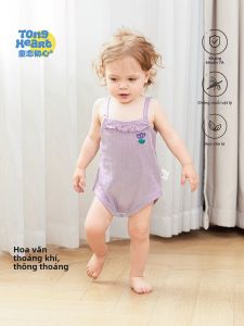 TONGLIANCHUXIN | Summer Lightweight Pure Cotton Baby Bodysuit Navel Protection