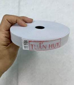 Cuộn 10m Thun tốt Tuấn Huy nhiều size trắng đen.
