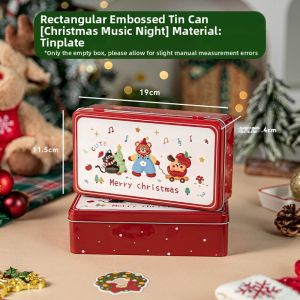 Meidi | 2026 New Edition Rectangular Engraved Sealed Tin Box for Cookies Candies and Desserts